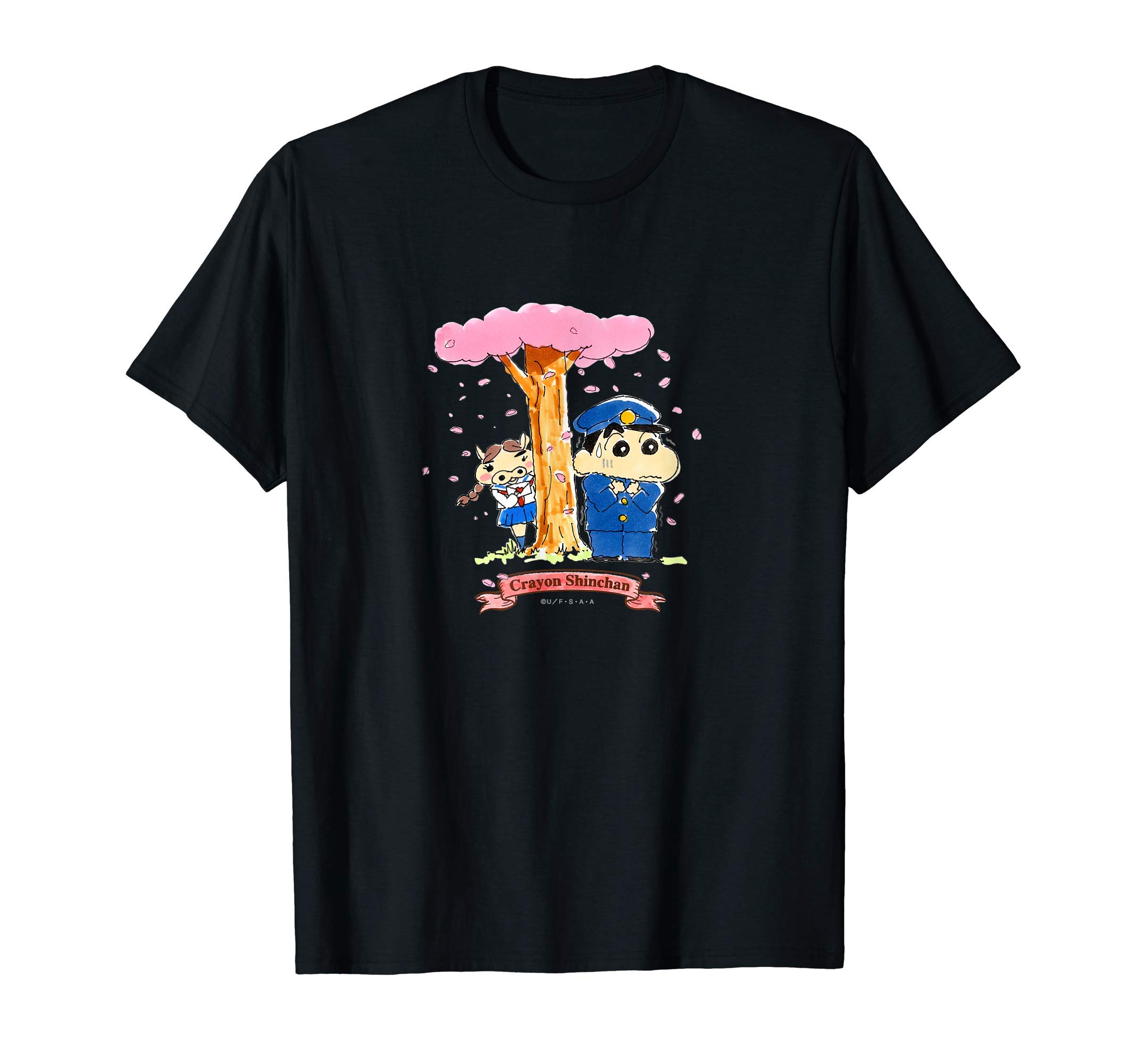 

Crayon Under the Cherry Blossom Tree Shin-chan T-shirt чорний