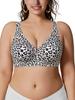 Plus Size Push-Up Sports Bra - Deep V Anti-Sagging Lingerie