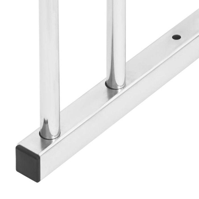 VidaXL Bike Rack for 3 Bikes, Bicycle Stand with Storage, Floor Bike Rack Garage Garden Terrace, 154418