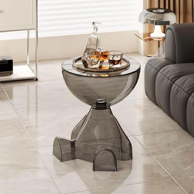 Small End Table Bedside Cabinet Creative Plant Stand Cute Flat Head Coffee for Dorm Bathroom