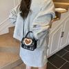 Kids Fashion Small Square Pu Purse With Top Flap And Inner Pockets