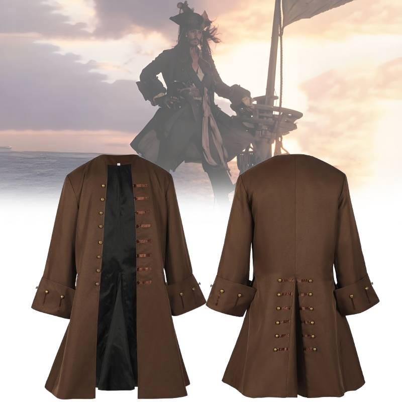 Elegantes Pirates of the Caribbean Piratenkostüm für Erwachsene mit einzigartigem Renaissance-Design