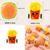 Inertia Kids Mini Car With French Fries Hamburgers Design For Pocket Toy Fun