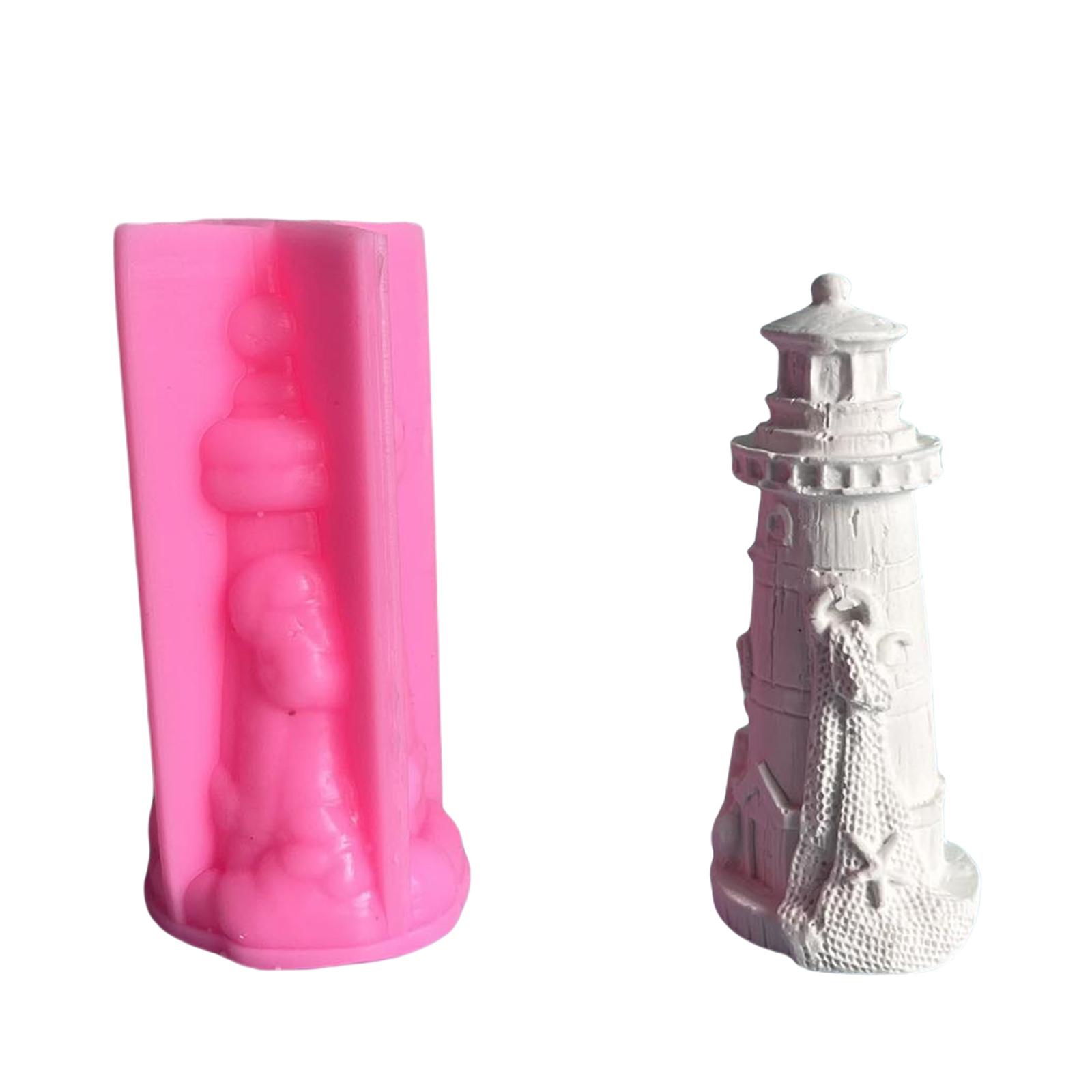 

3D Lighthouse Silicone Moulds Candle Molds Cake Molds Ornament Molds Epoxy Resin Molds Plasters Molds for Candle Making M