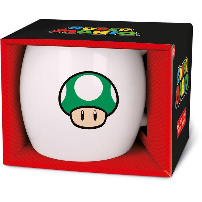 Mug En Céramique - Super Mario - 380ml - Blanc - Non Compatible Micro-ondes - Non Compatible Lave-vaisselle