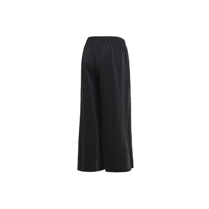 Adidas Originals Loose Fit Cropped Casual Pants Women bottoms Black FL0029