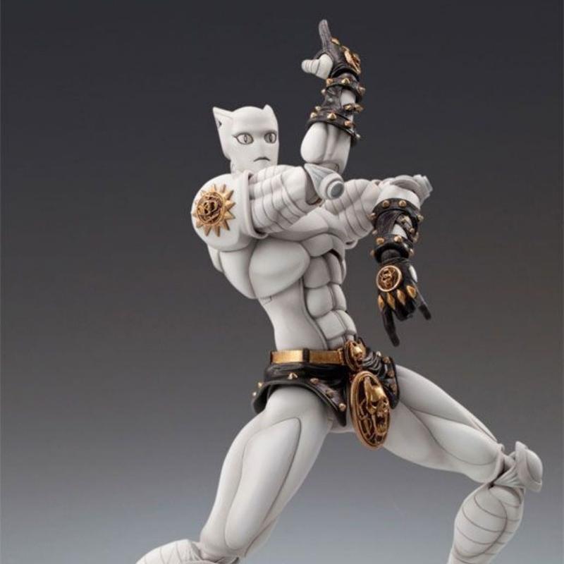 Statua Super Action Dio Yoshikage Kira Killer Queen Action Figure Articolata Decorazione Scrivania Stanza Festival Bel Regalo Ristampa Disponibile