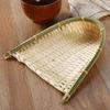 Trendy Knitted Drying Handwoven Bamboo Basket Dustpans Kitchen Supplies Vegetable Storage Tray