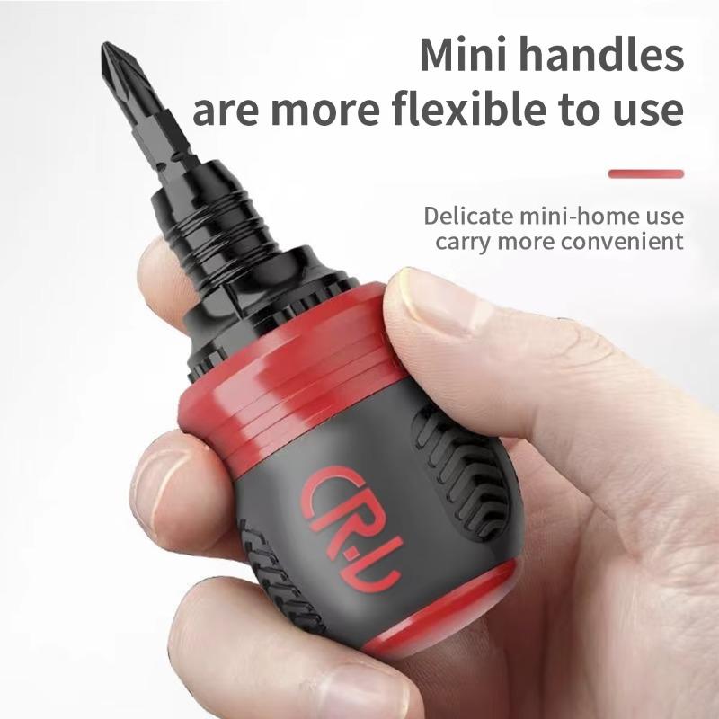 Labor-Saving Ratchet Screwdriver Set Dual-Purpose Short Shaped Radish Head High Hardness Screwdriver DIY Tools New