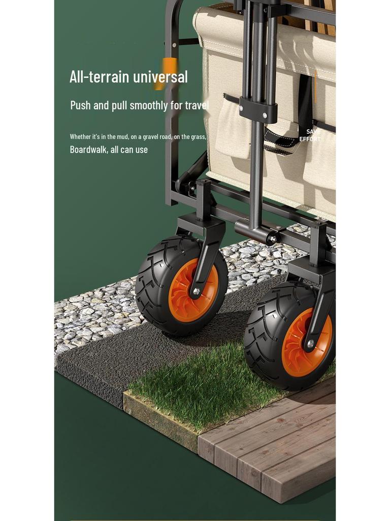 Tragbarer Falt-Campingwagen für Outdoor-Picknick- und Camping-Abenteuer