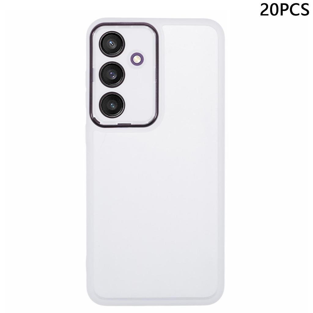 Bulk Purchasing 20Pcs For Samsung Galaxy S24 FE Case Electroplated Camera Frame TPU Phone Cover Precise Cutouts