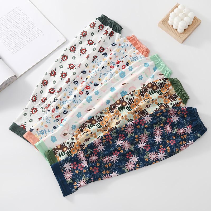 Women Girls Summer Ice Silk Sunscreen Sleeves Sun Protection Arm Covers Outdoor Cycling Driving Cool Anti-Uv Arm Sleeves
