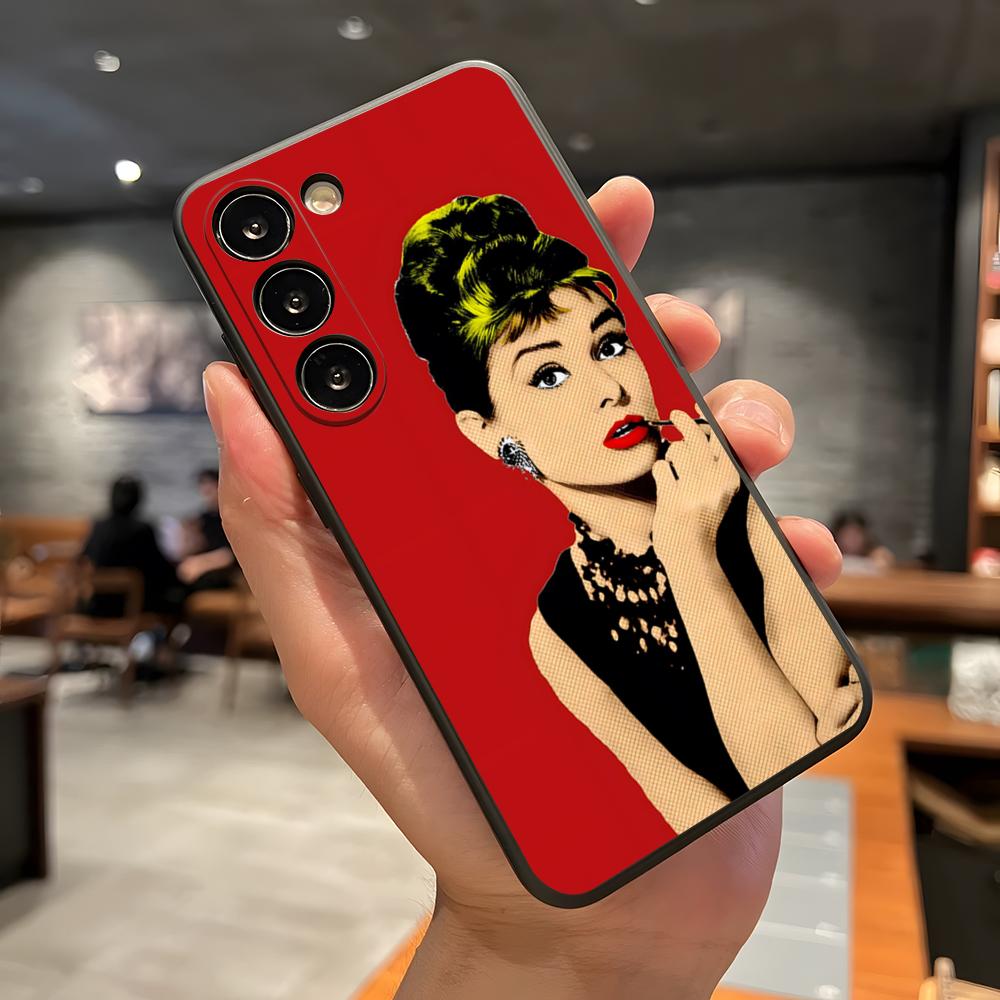 Audrey Hepburn Breakfast At Phone Case For Samsung A56 A36 A26 A16 A15 A25 A35 A55 A14 A34 A24 A54 Black Soft Shell