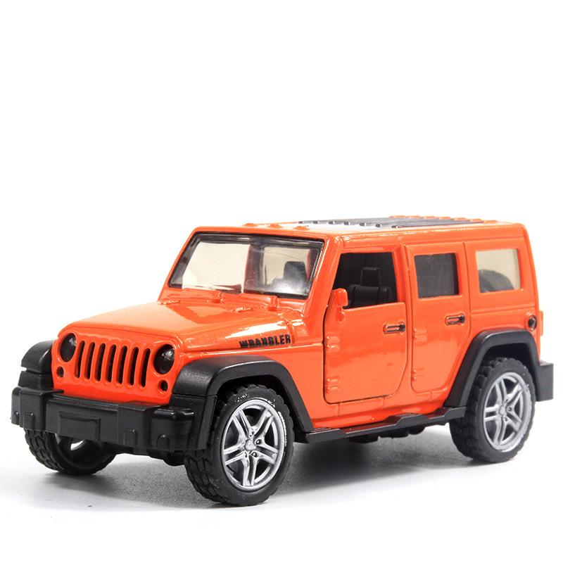 1:36 Benben Alloy Off-Road Police Jeep Toy with Opening Doors Cake Topper
