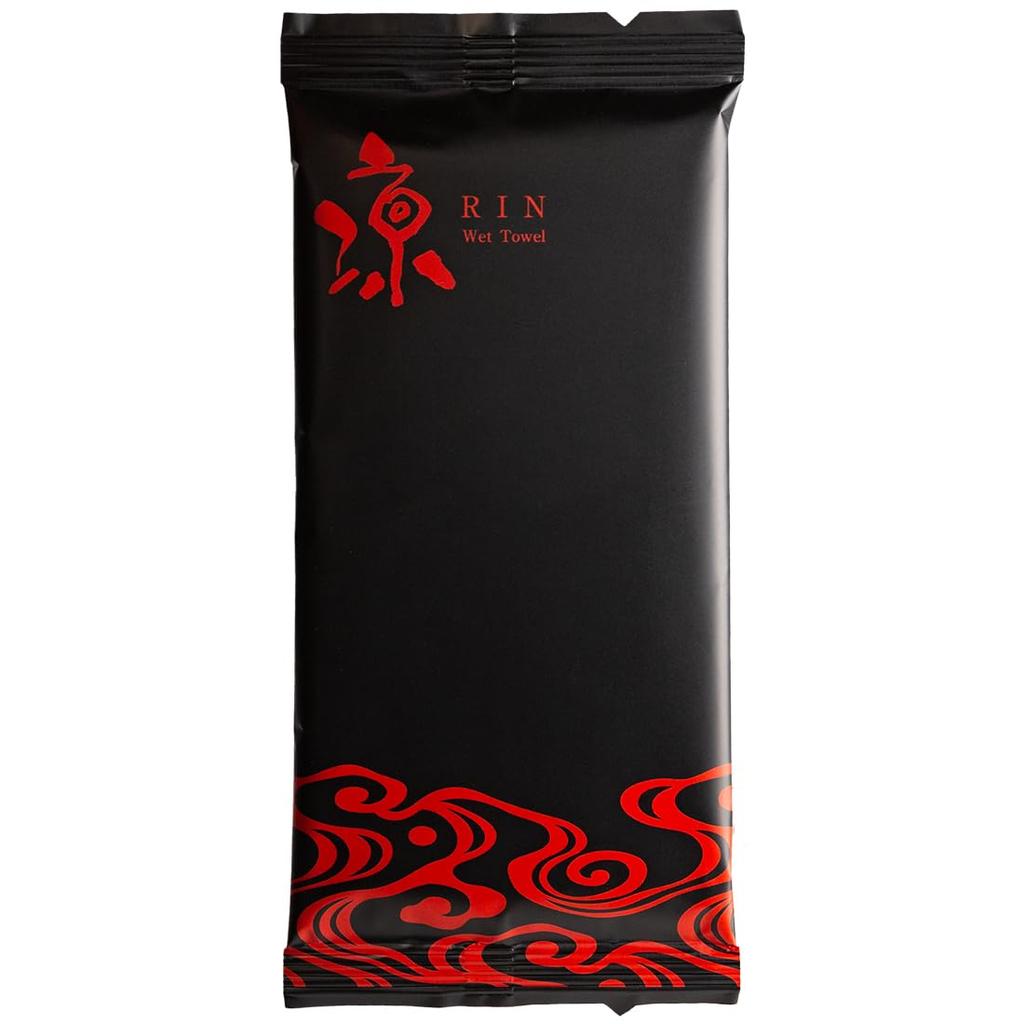 mimoto Disposable Wet Towel 30 Individually Wrapped [Rin] Rin, Unscented, Pieces, 100% Cotton, Cotton, Flat, Antiviral, Antibacterial,