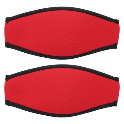 2 adet Dalış Tokat Ayna Kayış Kılıfı Sualtı Dalış Şnorkelle Dalış Şnorkel Kılıfı Saç KoruyucuKırmızı