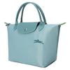 LONGCHAMP Le Pliage Green Recycled Canvas With Leather Handbag Small Womens Lake Blue