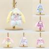 Turn Into Baby Rabbit Plush Keychain Toy Cartoon Doll Backpack Gifts Pendant