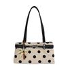 Pu Dot Pattern Crossbody Bag With Lock Closure For Daily Use