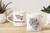 Highland Lynx - cat mug, adorable heart-shaped handle mug, universal gift from Art-Dog brand