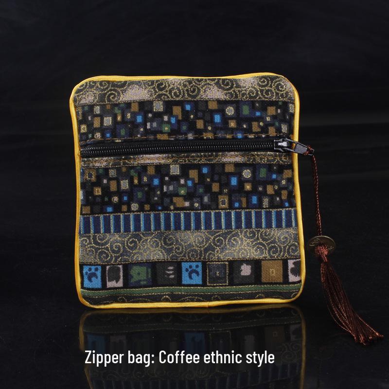 Chinese Osmanthus Embroidered Silk Brocade Sachet - Ethnic Style