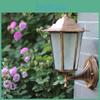 Retro Outdoor Hexagonal Wall Lamp With Copper Finish And Waterproof Led Technology