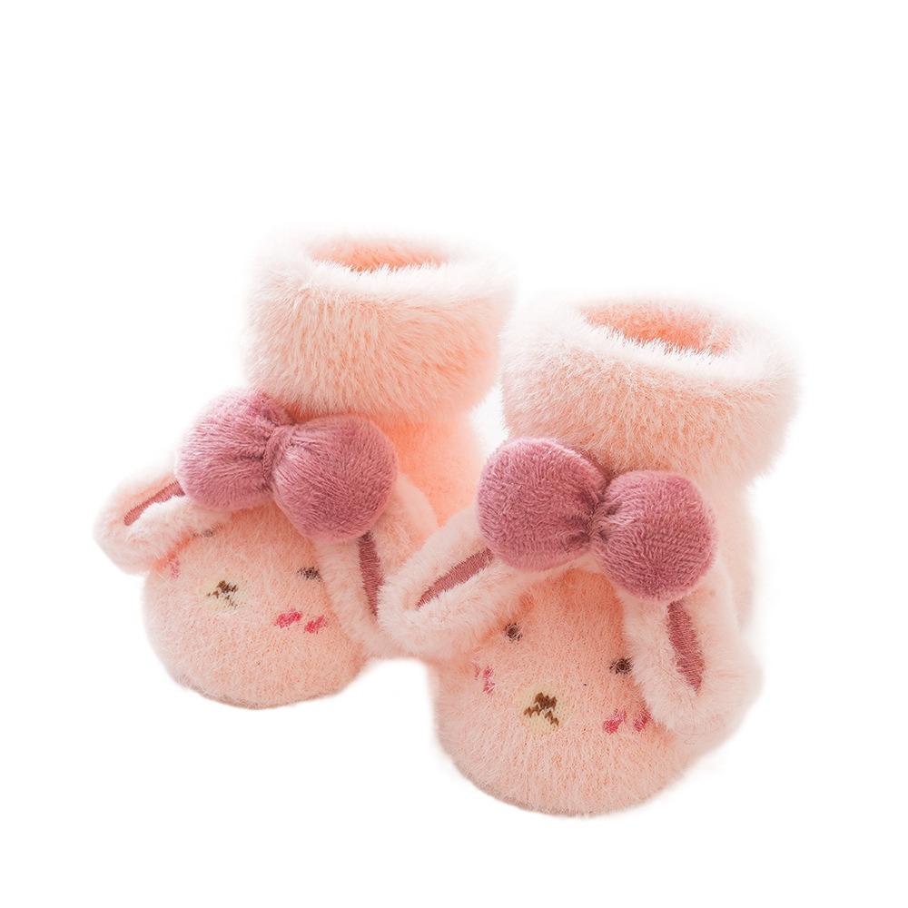 Plush Toddler Shoes Warm Newborn Floor Socks Cute Baby Socks Shoes Winter