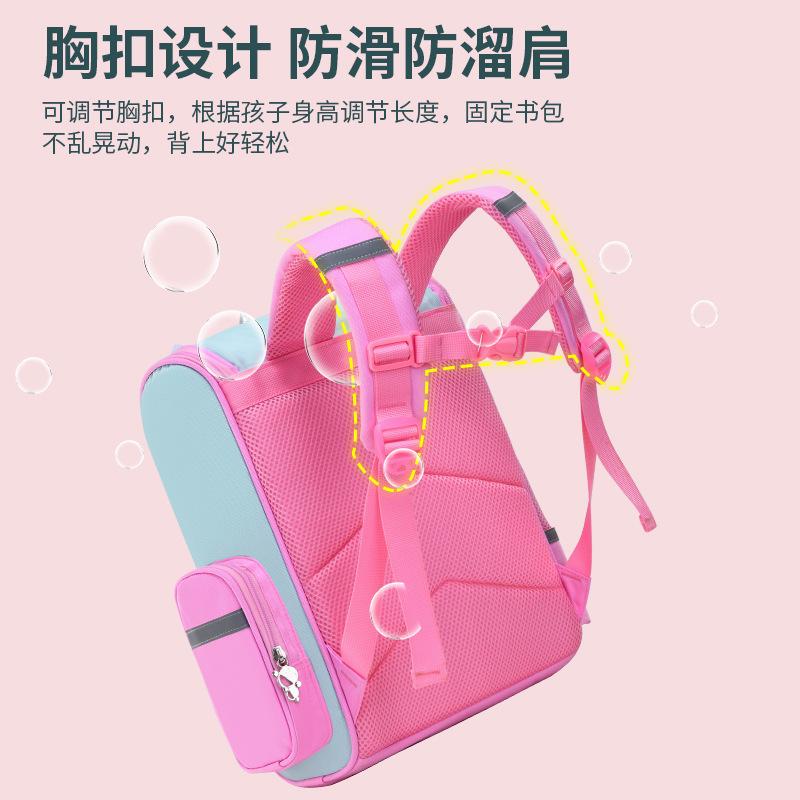 Elementary School Bag, Children's Shoulder Load Reduction, Large-capacity Space Bag, Cute Cartoon Backpack.