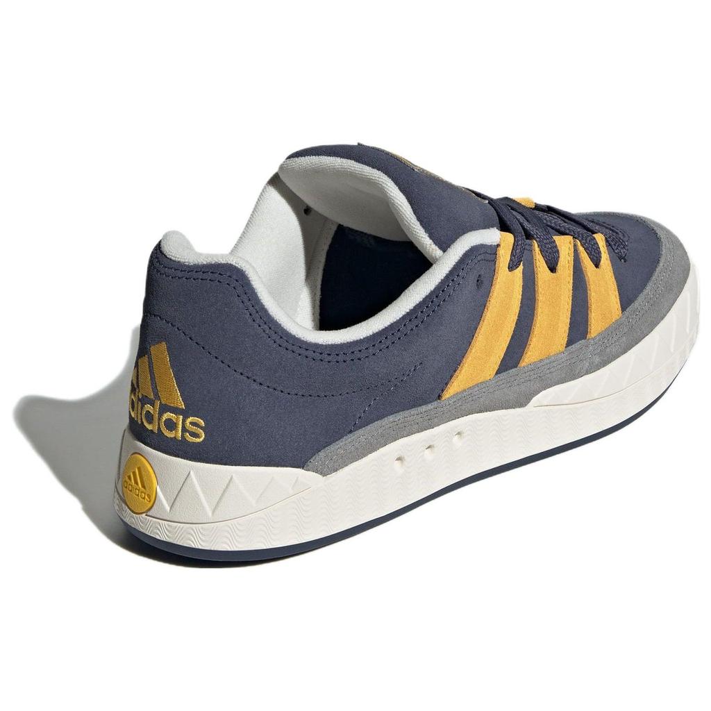 Adidas Originals Adimatic Semišové Pohodlné Odolné Lehké Nízké Skate Boty Unisex Skate Boty Modré Žluté ID0999