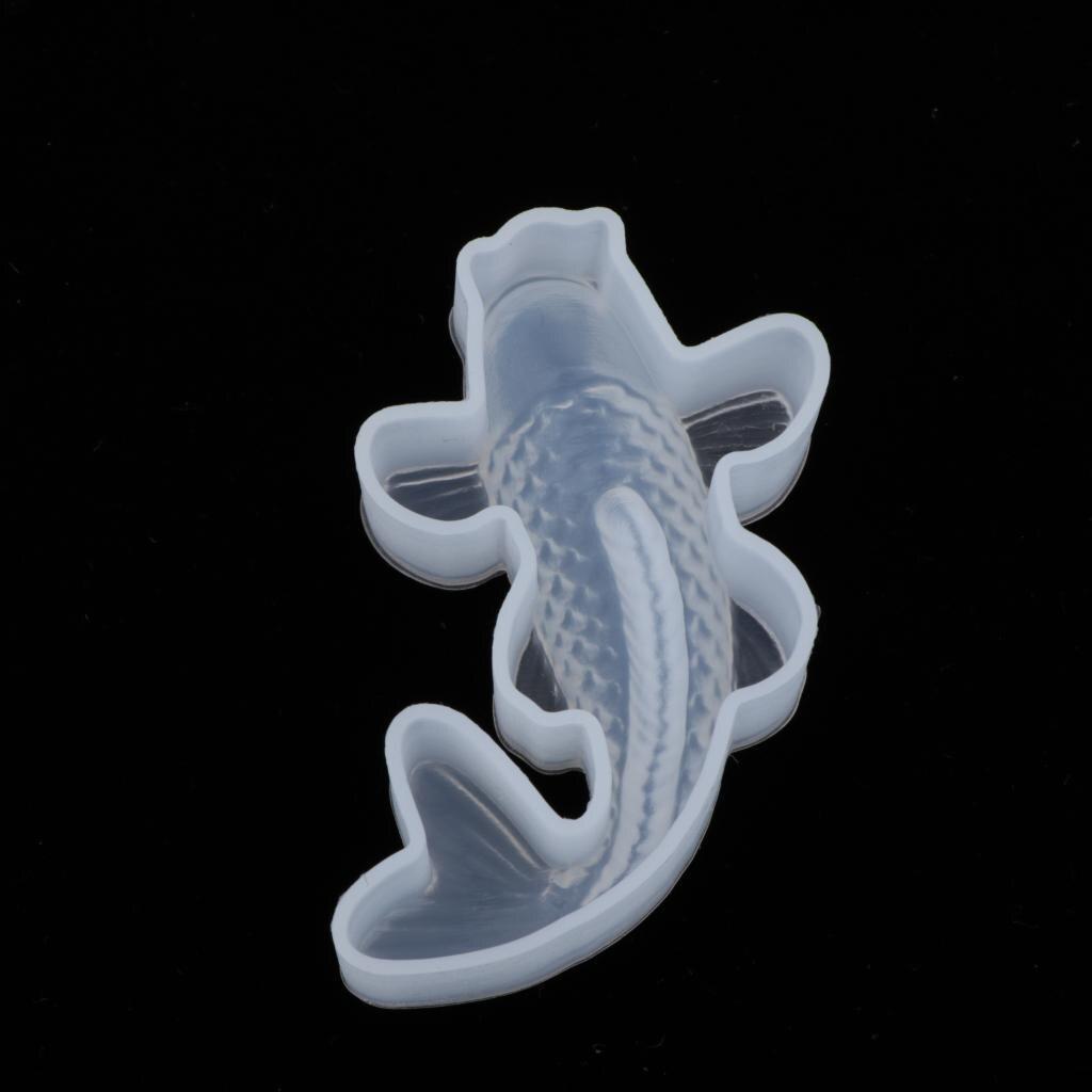 3D Koi Fisch Silikon Ornamente Form handgemachte Harz Gussform DIY für Harz