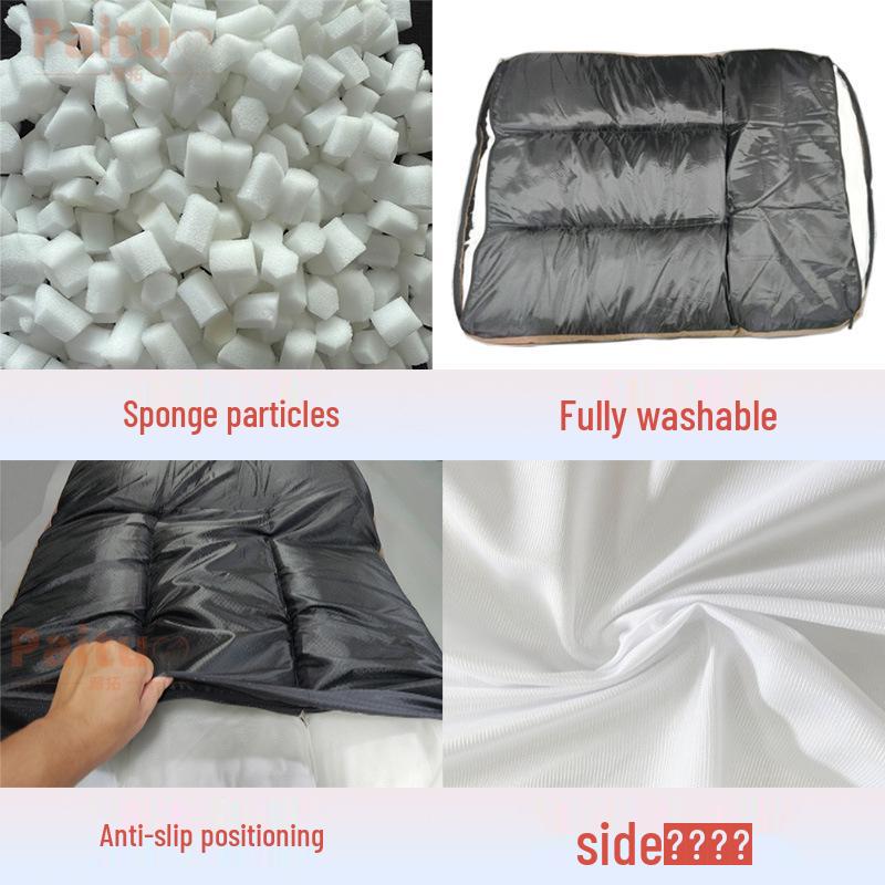 Four Seasons Large Dog Sleeping Pad - Removable, Washable Pet Mat with Crushed Sponge Filling