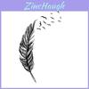Premium Quality Removable Flying Feather Design Wall Stickers For Elegant Home Decor
