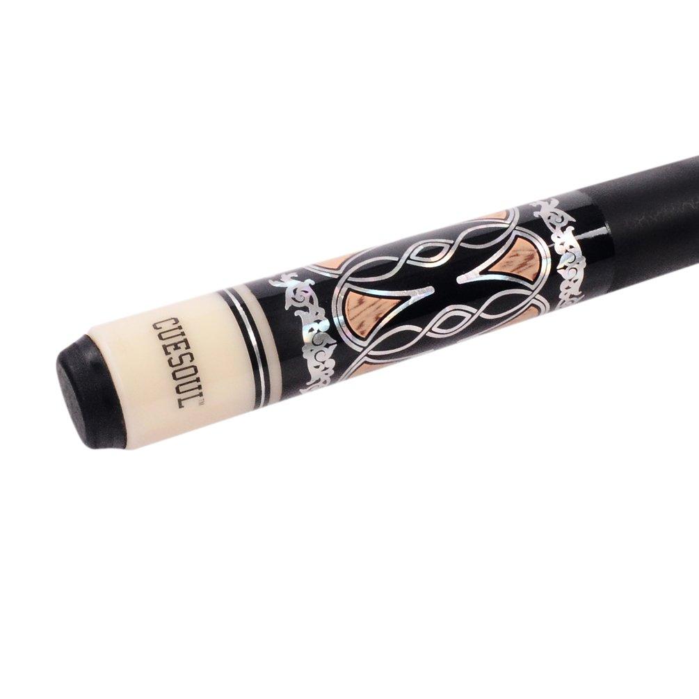 Cuesoul 57-inch 21 oz 1/2 Billiard Pool Cue with Cleaning Towel and Joint Protector (CSPC027)