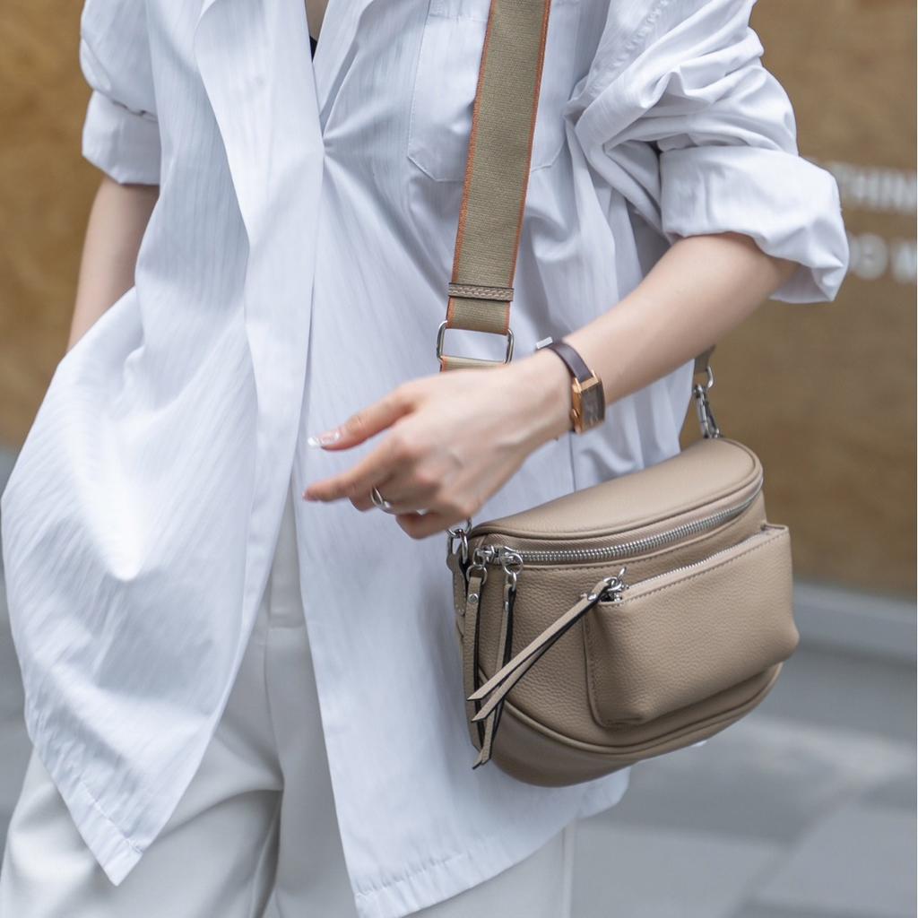 2025 fashion leather bags woman chest bag shoulder crossbody bags lady purse