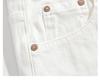 Women's High-Waisted Wide-Leg White Jeans, Floor-Length, Spring New Arrival, Versatile Slimming Straight Pants
