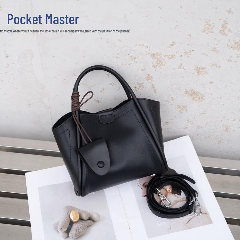 

Стильная кожаная сумка-тоут Douxiaozhu на плечо и через плечо