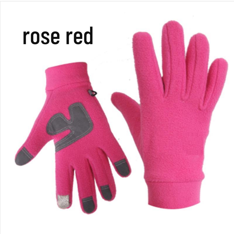 Winter Cold-Proof Fleece Touchscreen Gloves for Skiing, Driving, Running, and Cycling