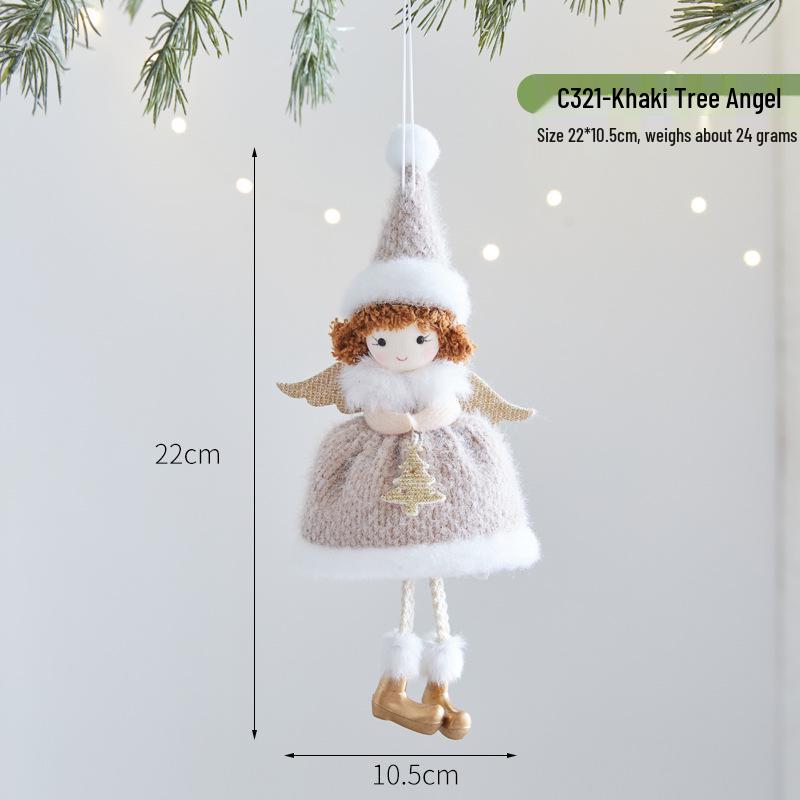 2026 Christmas Cute Plush Angel Elf Tree Ornament Pendant