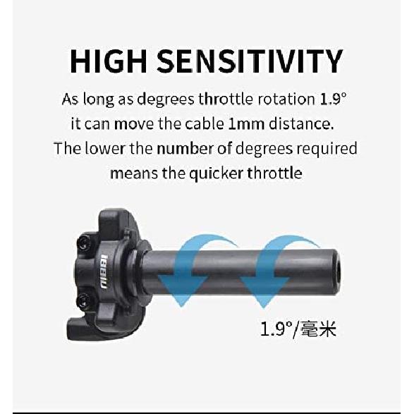 NIBBI High Sensitivity Short Stroke Light Control Motocross Throttle Handlebar Fit Dirt Bike Motocross