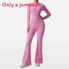 Yoga Jumpsuit With Moisturewicking Fabric Long Sleeve For Fitness And Workout