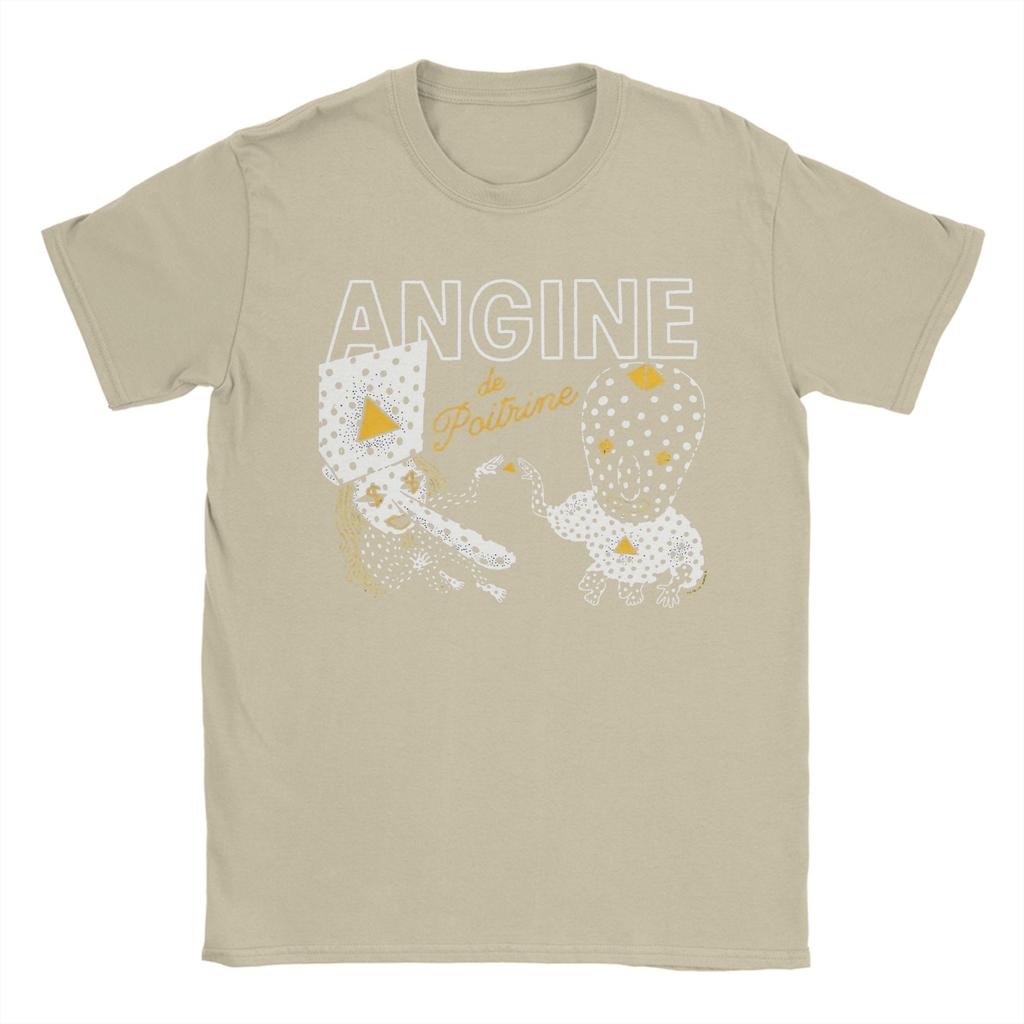 Angine De Poitrine T Shirts Unisex Cotton Vintage TShirt Round Neck  Tees Short Sleeve Clothing Plus Size