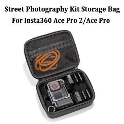 Tragbare Street Photography Kit Aufbewahrungstasche Stoßfeste Schutzhülle Xplorer Grip für Insta360 Ace Pro 2/Ace Pro
