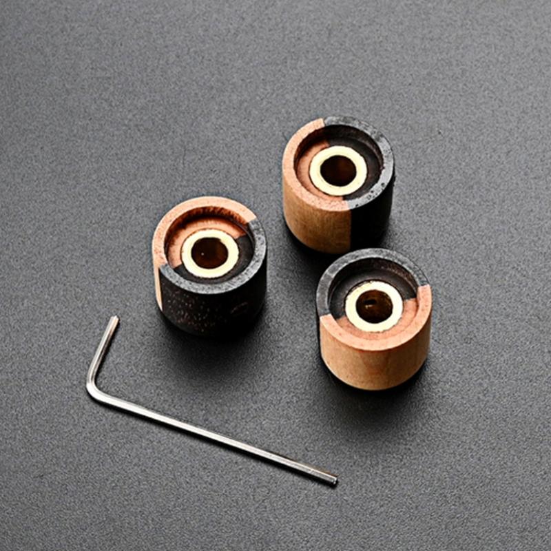 Wooden Volume Tone Control Knobs Electric Guitar Bass Knobs Potentiometer Cap Instrument Accessories Easy to Use