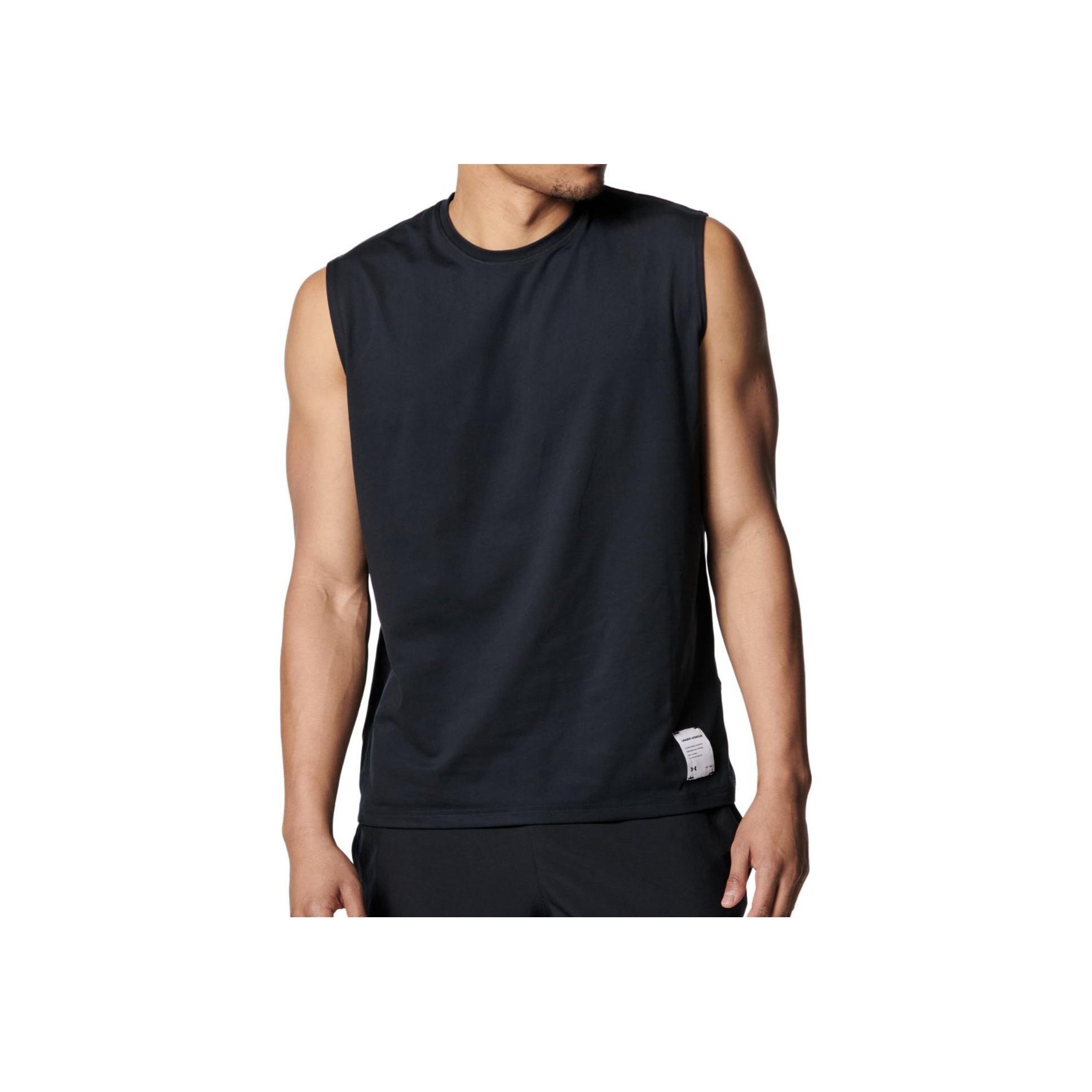 Under Armour UA Motivate Удобная Простая Универсальная Модная Майка Мужские Топы Черный 6001519-001 3XL