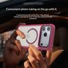 For iPhone 17 Pro Max Magnetic Case Compatible with MagSafe Clear Back Cover with Lens Cover Kickstand