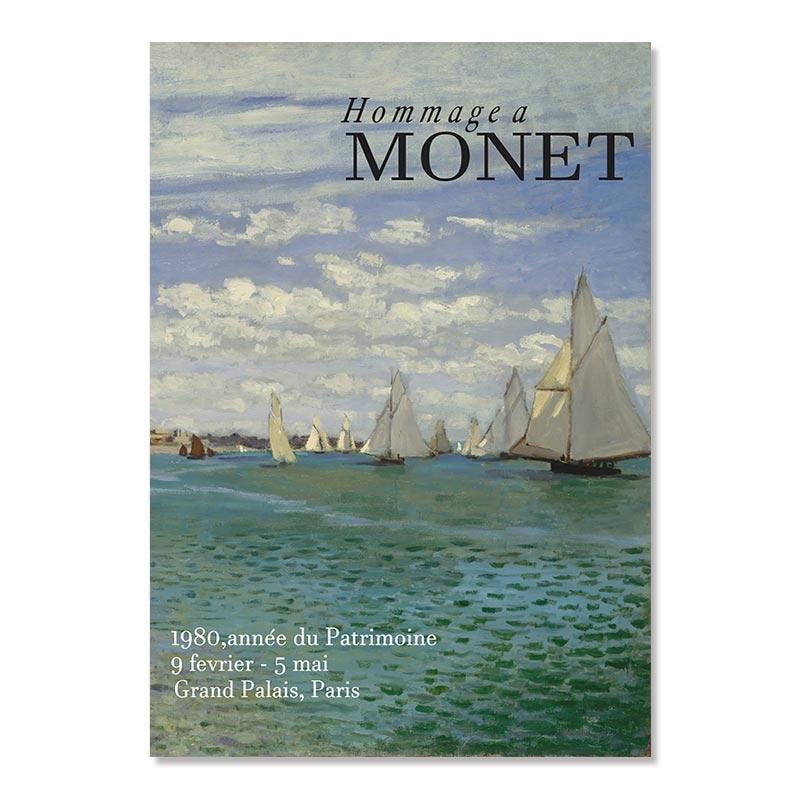 

Винтажная выставка Моне Клода Плакаты Сад Пейзаж Музей Картина на холсте Абстрактное настенное искусство Картины для комнаты Домашний декор 21x30cm No Framed