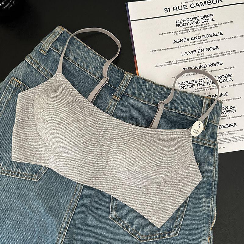 Women's Naked-Feel Comfortable Seamless Soft Support Bra Push Up Anti-Sagging Wireless Underwear for Small Bust No Empty Cup