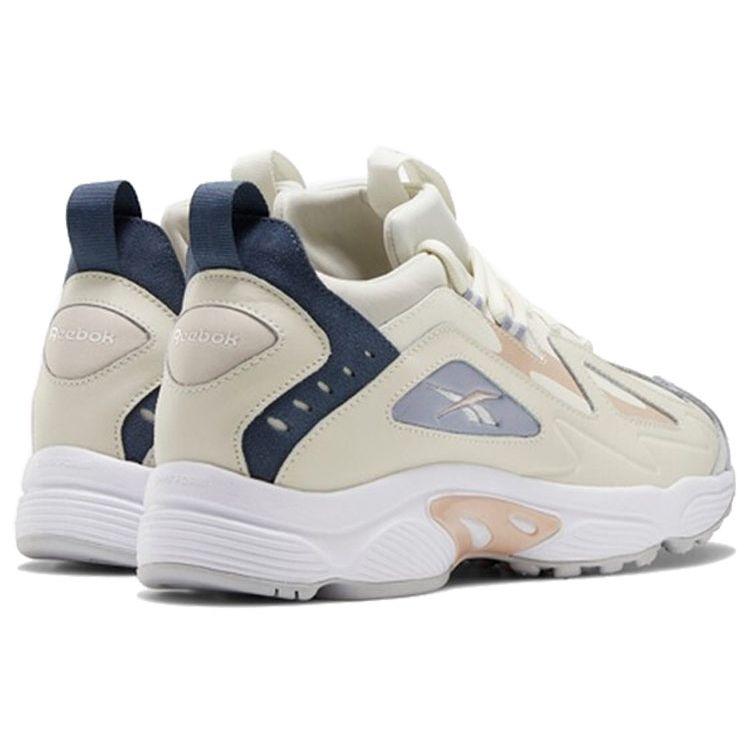 Reebok DMX Series 1200 Synthetic Leather Fabric Two-Layer Cowhide Sports Shock Absorption Low-Top Lifestyle Shoes Unisex Sneaker Beige Gray FZ5459