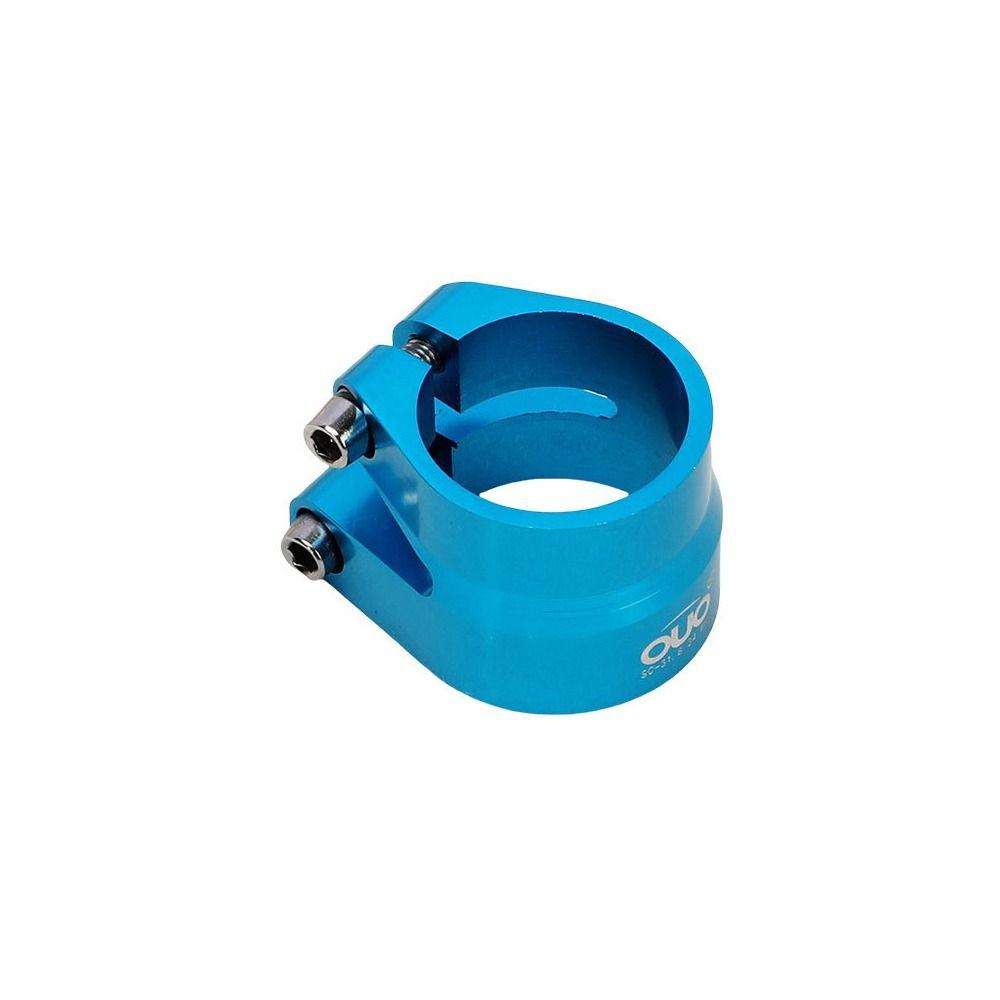 Double Layer Bicycle Seatpost Clamp Seat Tube Lock Up Bike Seat Tube Clip MTB BMX Road Bike синий