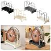 Multi-Purpose Pot Lid Organizer, Cookware Holder, Pot Lid Stand, Compact Design,